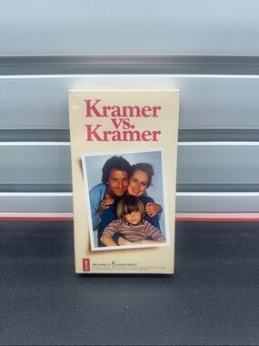 NEW SEALED Kramer vs. Kramer VHS Tape - Beige with Pink Title